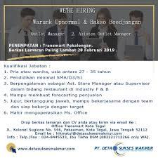 Maybe you would like to learn more about one of these? Info Loker Transmart Pekalongan Bkk Smk Nu Kesesi Facebook