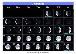 A major effect of this configuration is irritation. July 2021 Full Moon Calendar Free Printable Template