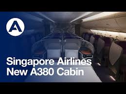 singapore airlines new a380 cabin you