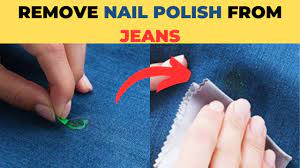 remove nail polish from jeans