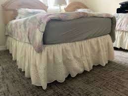 Beautiful Lined Lace Bed Skirt For Twin