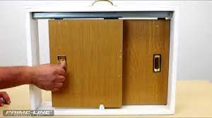 install a closet door finger pull
