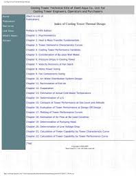 cooling tower thermal design manual pdf