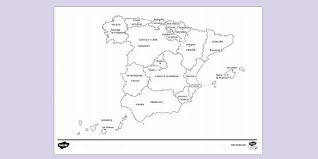 On the bottom of this page you can also find several maps of the iberian peninsula, including a physical map and a political. Spain Autonomous Regions Map Colouring Colouring Sheets