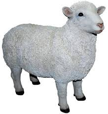 size sheep resin garden ornament