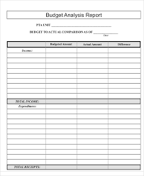 Budget Report Template 14 Free Word Pdf Format Download