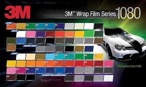 3m Vinyl Wrap Colors Chart Bedowntowndaytona Com