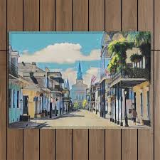 new orleans louisiana outdoor rug by