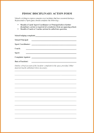 Employee Disciplinary Action Form In Write Up Sheet Template