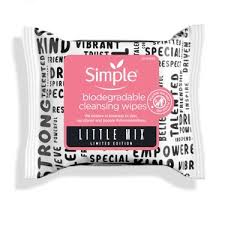 simple biodegradable cleansing wipes