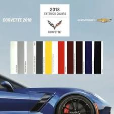 Details About 2018 Stingray Coupe Corvette Lt1 Book Brochure Paint Chart C7 Chevrolet Z51
