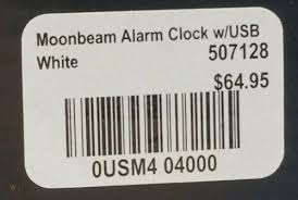 big ben moon beam alarm clock white w