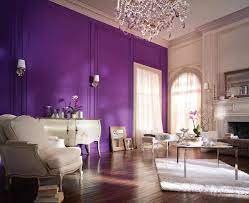 purple living room paint colors