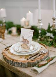 Wood Slices At Your Wedding