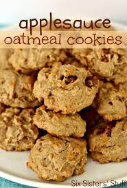healthy applesauce oatmeal cookies