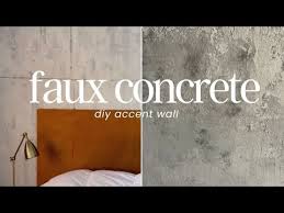 Diy Faux Concrete Wall It S Removable