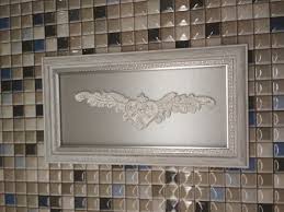 Gray Bathroom Art Silver Wall Decor