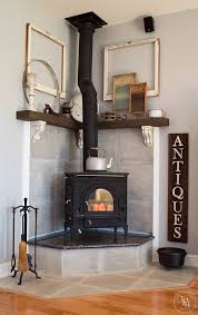 Corner Fireplace Mantel Makeover