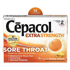 sore throat relief lozenges honey lemon