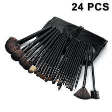 24pcs black makeup brush set