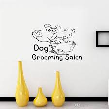 dog grooming salon wall stickers home