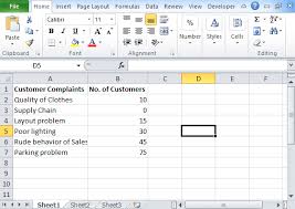 pareto chart in excel steps to create