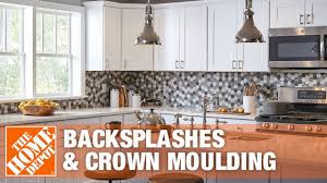 In this video, learn how to tile a kitchen backsplash. Kitchen Style Guide Backsplashes Crown Moulding The Home Depot Youtube
