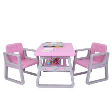 Table of contents how to choose a toddler table and chair set the best toddler tables and chairs of 2021 plastic sets can be used outside or inside, and are easy to clean. Kids Table And Chairs 31 1 X 19 49 X 19 29 Inches Plastic Des Toddler Table Chair Set