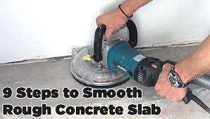 smooth rough concrete slab make it
