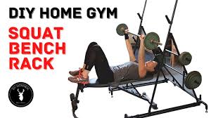 home gym diy squat bench rack