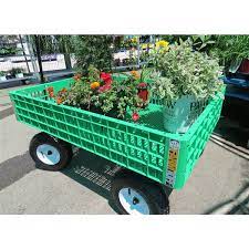 Garden Crate Wagon With Steel Handle