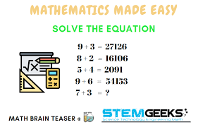 Math Brain Teasers 5 Solve The