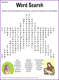 We have included the 20 most popular puzzles below, but you can find hundreds more by browsing the categories at the bottom, or visiting our homepage. Mothers In The Bible Word Search Kids Korner Biblewise