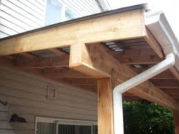 cedar wrapped post and beam deck