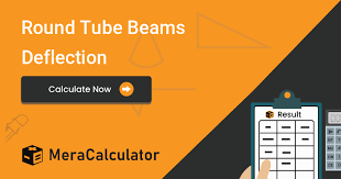 beams deflection calculator round