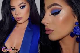 what color eyeshadow for blue dress