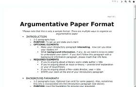 Argument Essay Format Examples Of Outlines For Essays Example