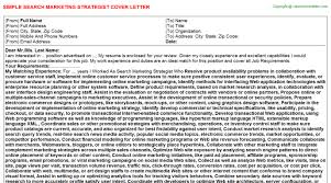 Search Marketing Strategist Cover Letter