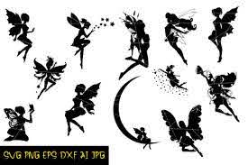 Silhouettes Fairies Graphic By Denysdigitalshop Creative Fabrica