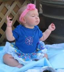 Image result for images cartoon of baby doing pranayama