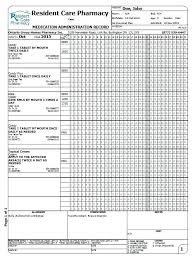 Sample Medication Administration Record Sheet Template Download