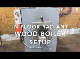wood boiler heating concrete floors