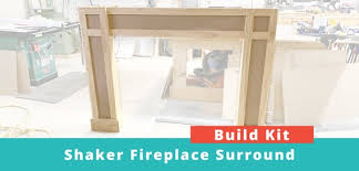 shaker fireplace surround build kit