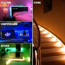 Led Strip Lights Set Sync To Music Flexible Rgb Remote Color Change Room Mood Lighting Bedroom Shopee Malaysia