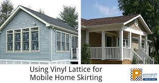 using vinyl lattice for mobile home
