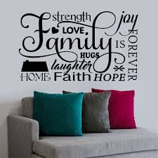 Home Wall Decal Family Word Collage