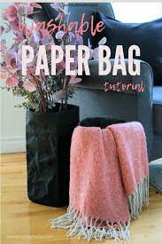 diy washable paper bags for storage and