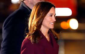 pippa middleton goes wine red for