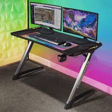 Hot sale led light for computer desk. Gaming Desks Computer Desks For Pc Console Games X Rocker Uk
