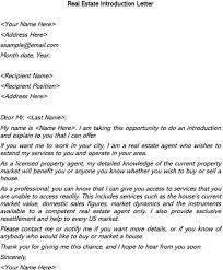 real estate introduction letter